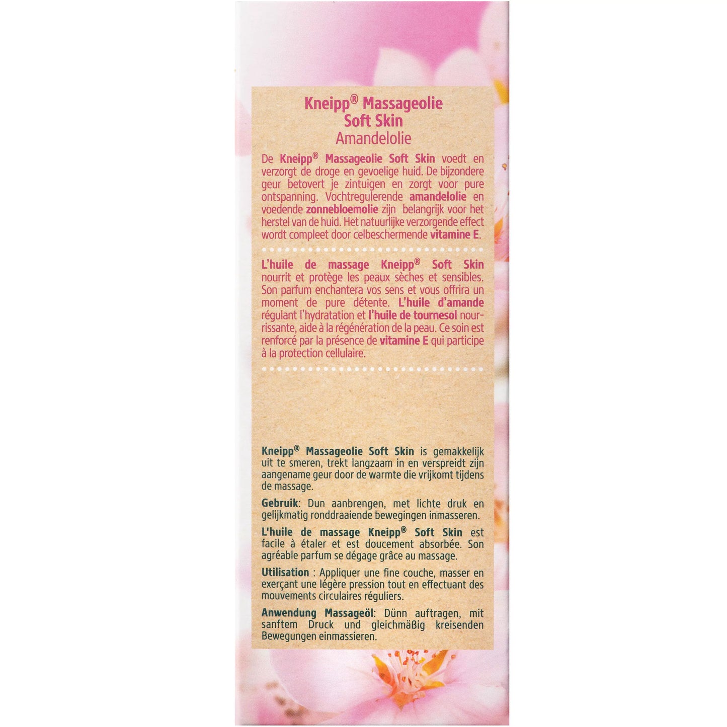 Kneipp Massageolie Soft Skin – Amandelbloesem