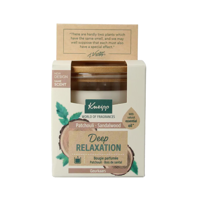 Kneipp Geurkaars Deep Relaxation – Sandalwood Patchouli