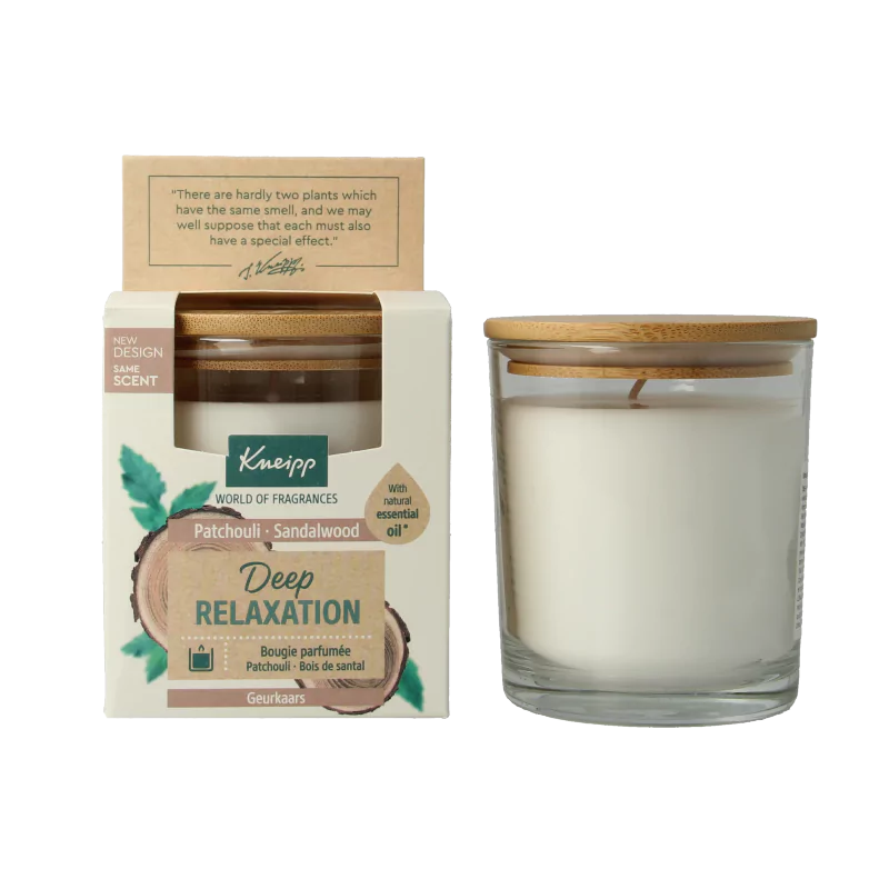 Kneipp Geurkaars Deep Relaxation – Sandalwood Patchouli