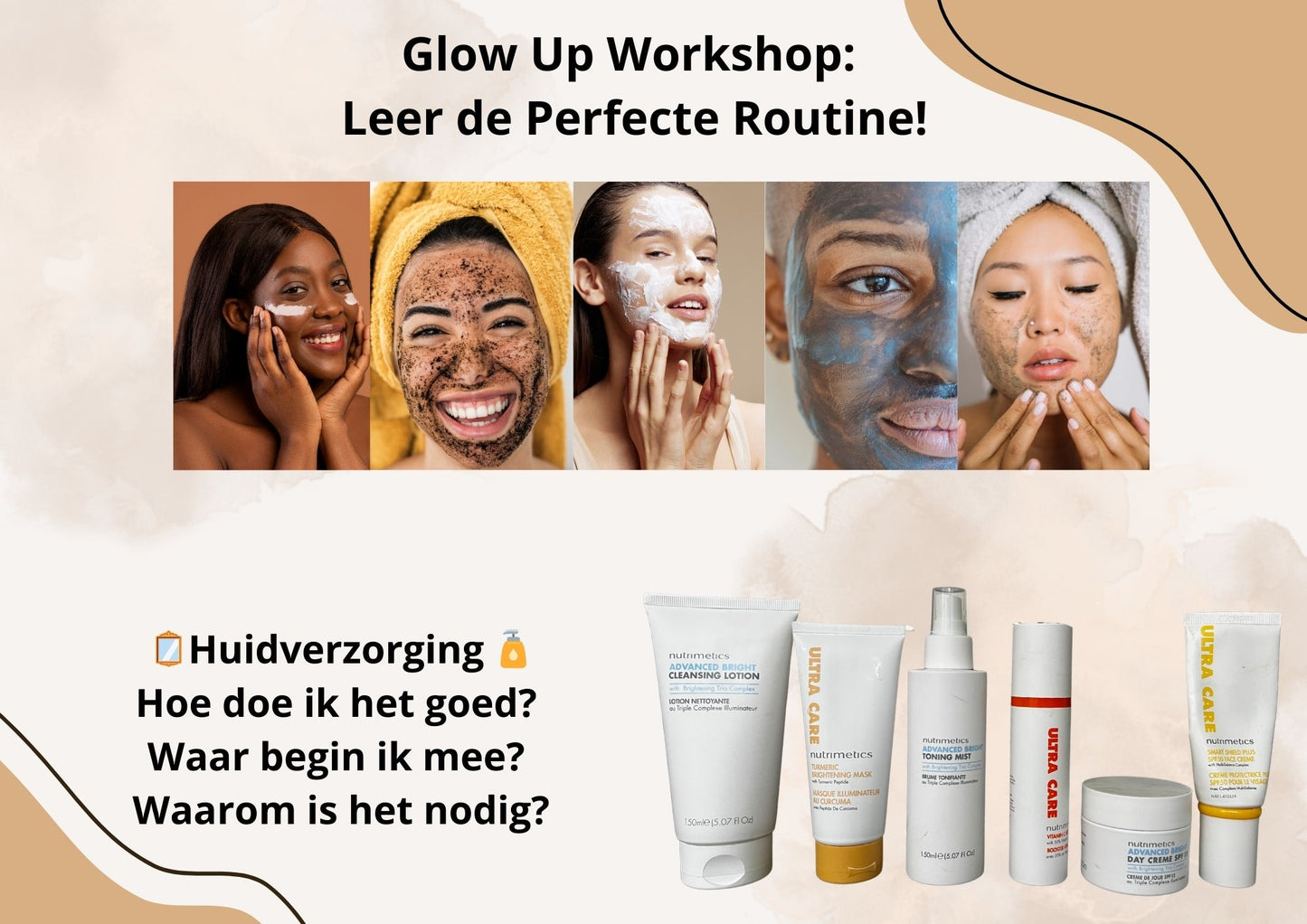 Online Beauty Workshop mét huidanalyse en luxe mini skincare kit