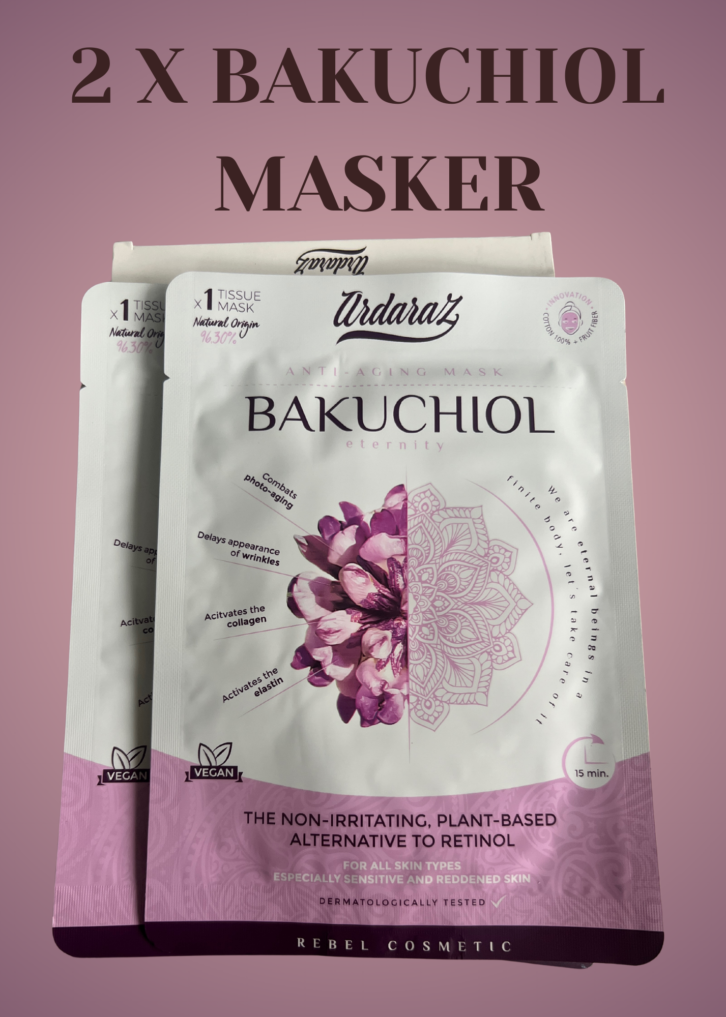 Vegan Bakuchiol Masker (2 stuks)
