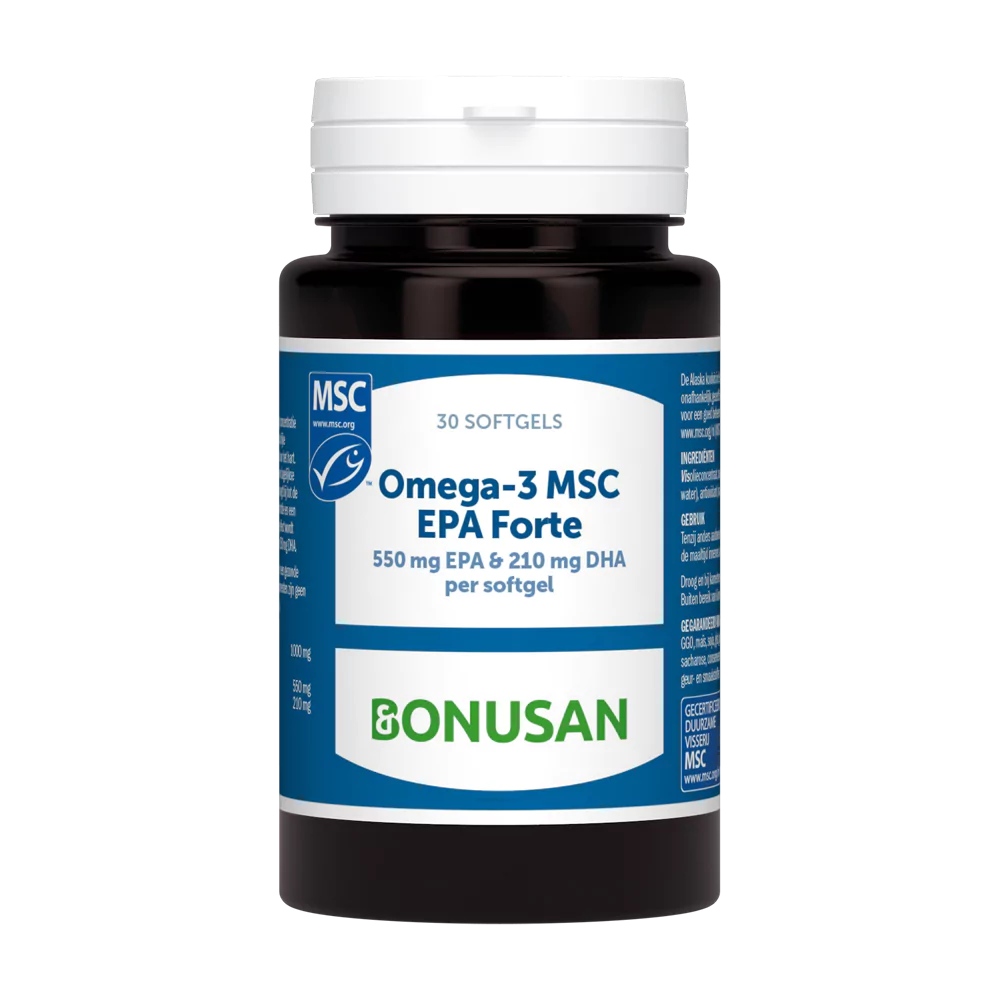 Bonusan Omega-3 MSC EPA Forte – Hoogwaardige ondersteuning voor hart, hersenen en ogen