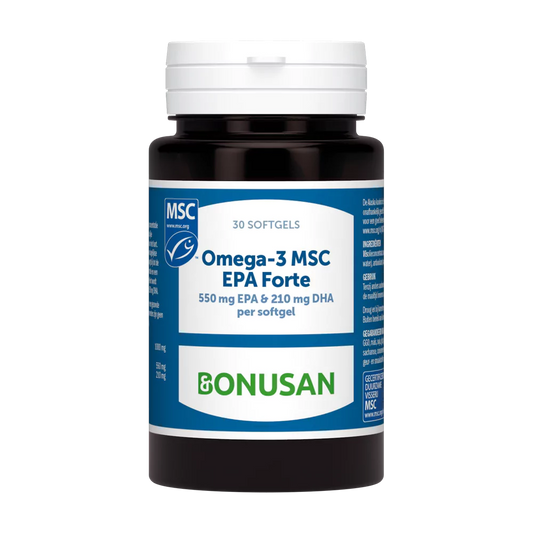 Bonusan Omega-3 MSC EPA Forte – Hoogwaardige ondersteuning voor hart, hersenen en ogen