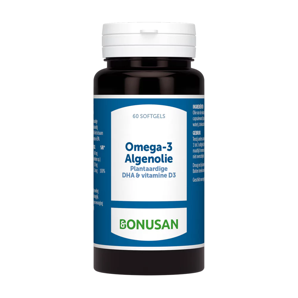 Bonusan Omega-3 Algenolie – Plantaardige bron van DHA en vitamine D3